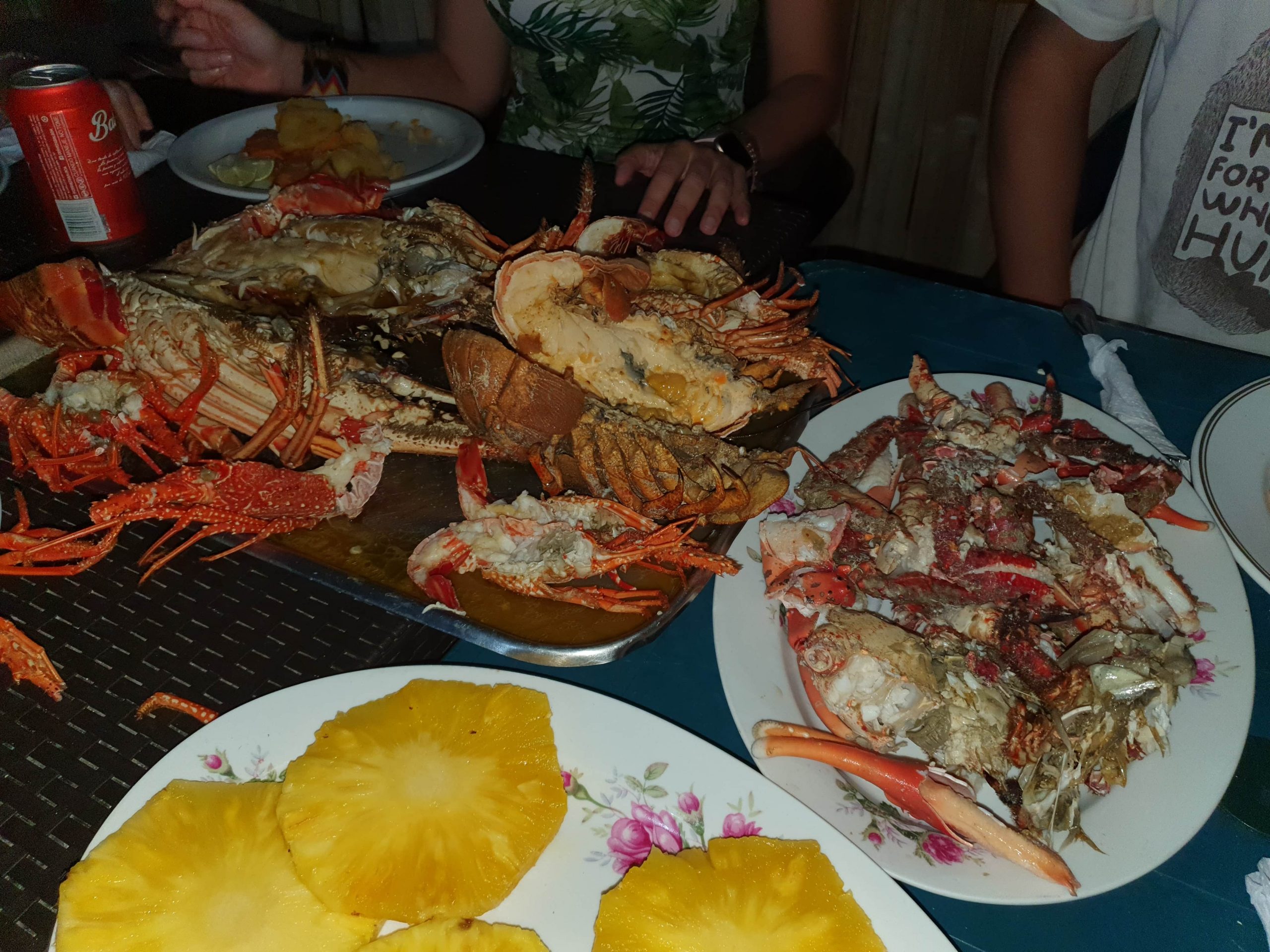 Cena de langosta en Kuna Yala